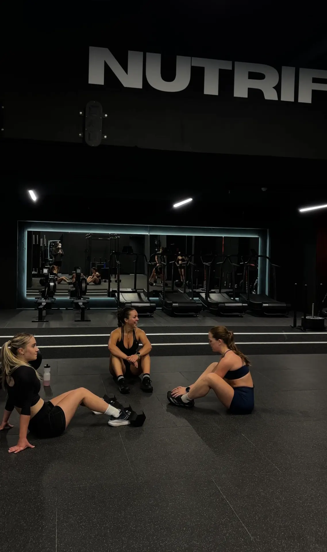 Members resting between exercises
